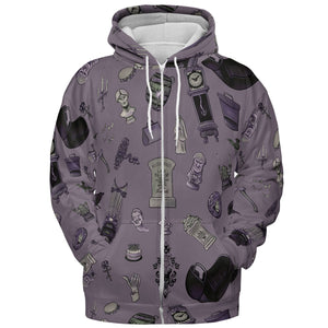 Welcome Foolish Mortals Haunted Mansion All-over Print Hoodie