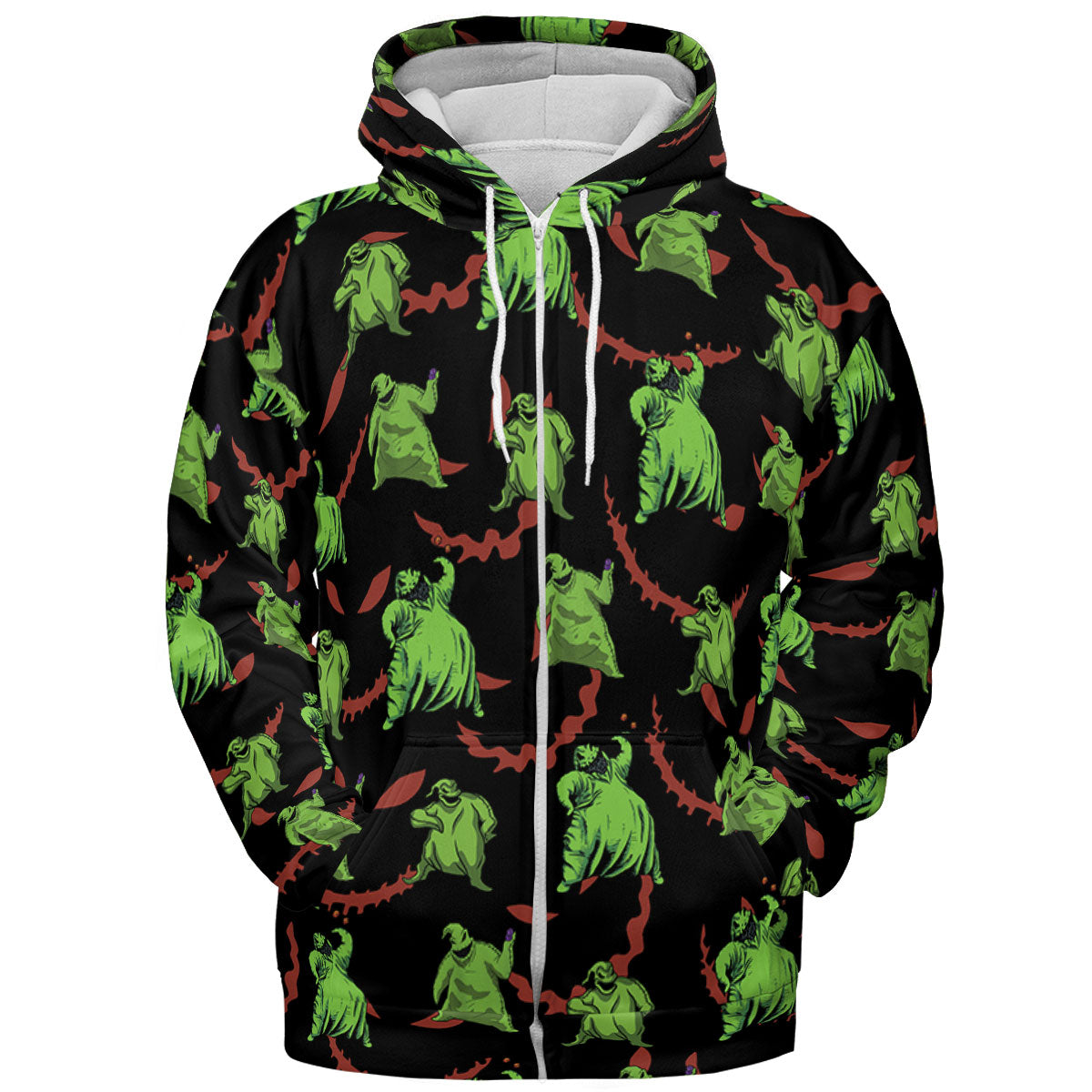Oogie Boogie Pattern All-over Print Hoodie