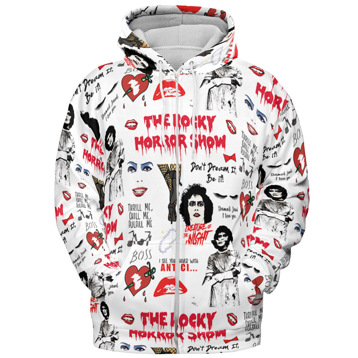 The Rocky Horror Picture Show Pattern All-over Print Hoodie