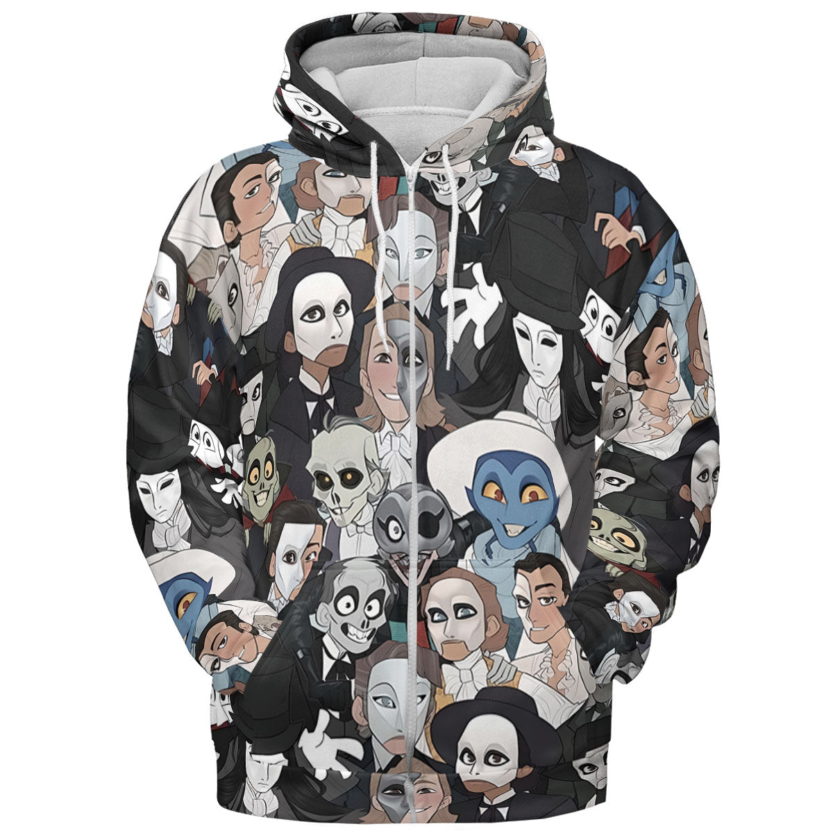 Faces The Phantom of Opera All-over Print Hoodie
