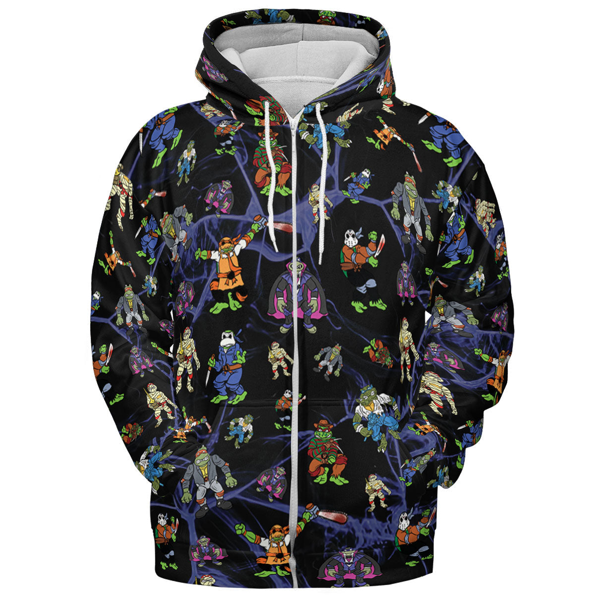 TMNT Universal Monsters And Sewer Slasher Toys All-over Print Hoodie