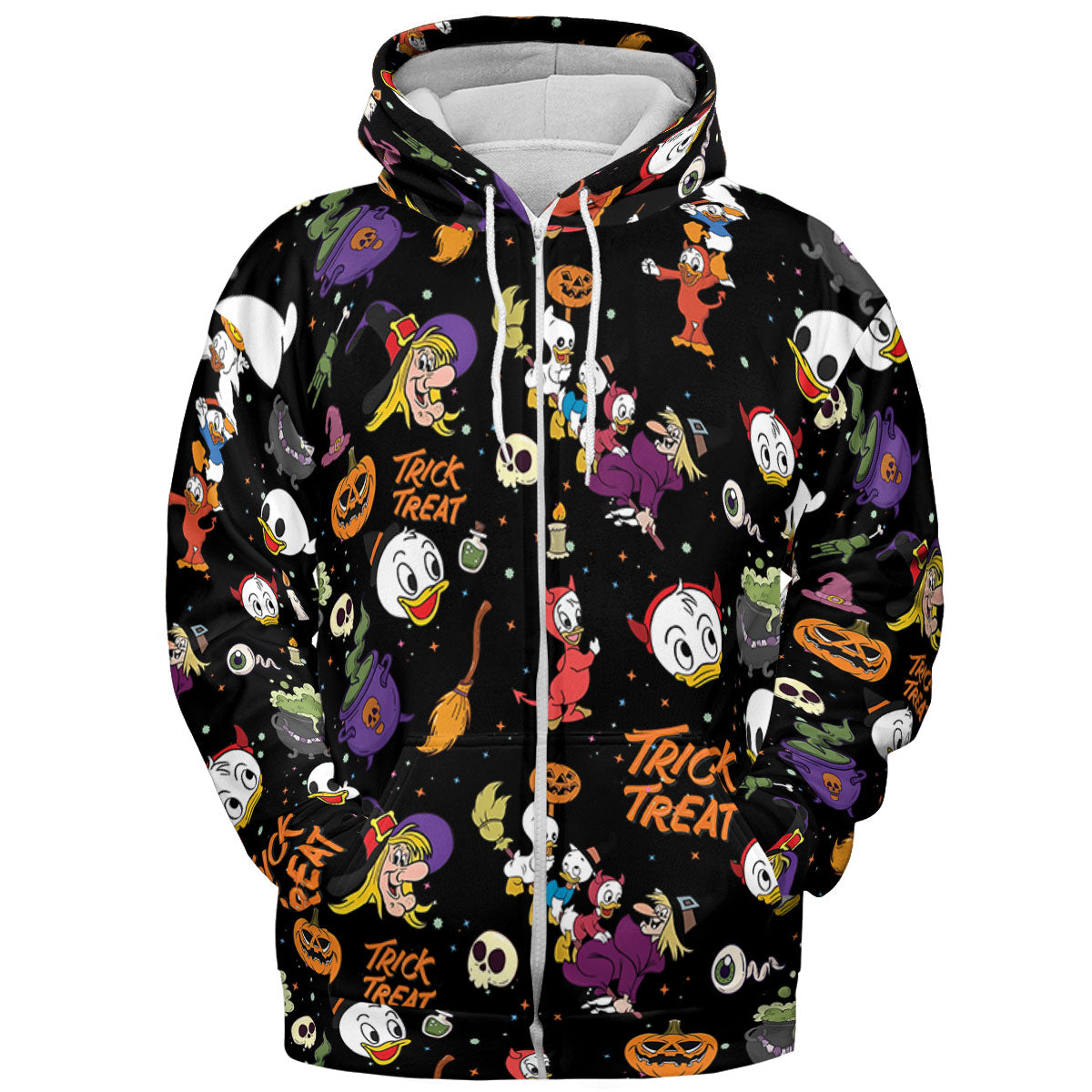Huey, Dewey and Louie Duck Halloween All-over Print Hoodie