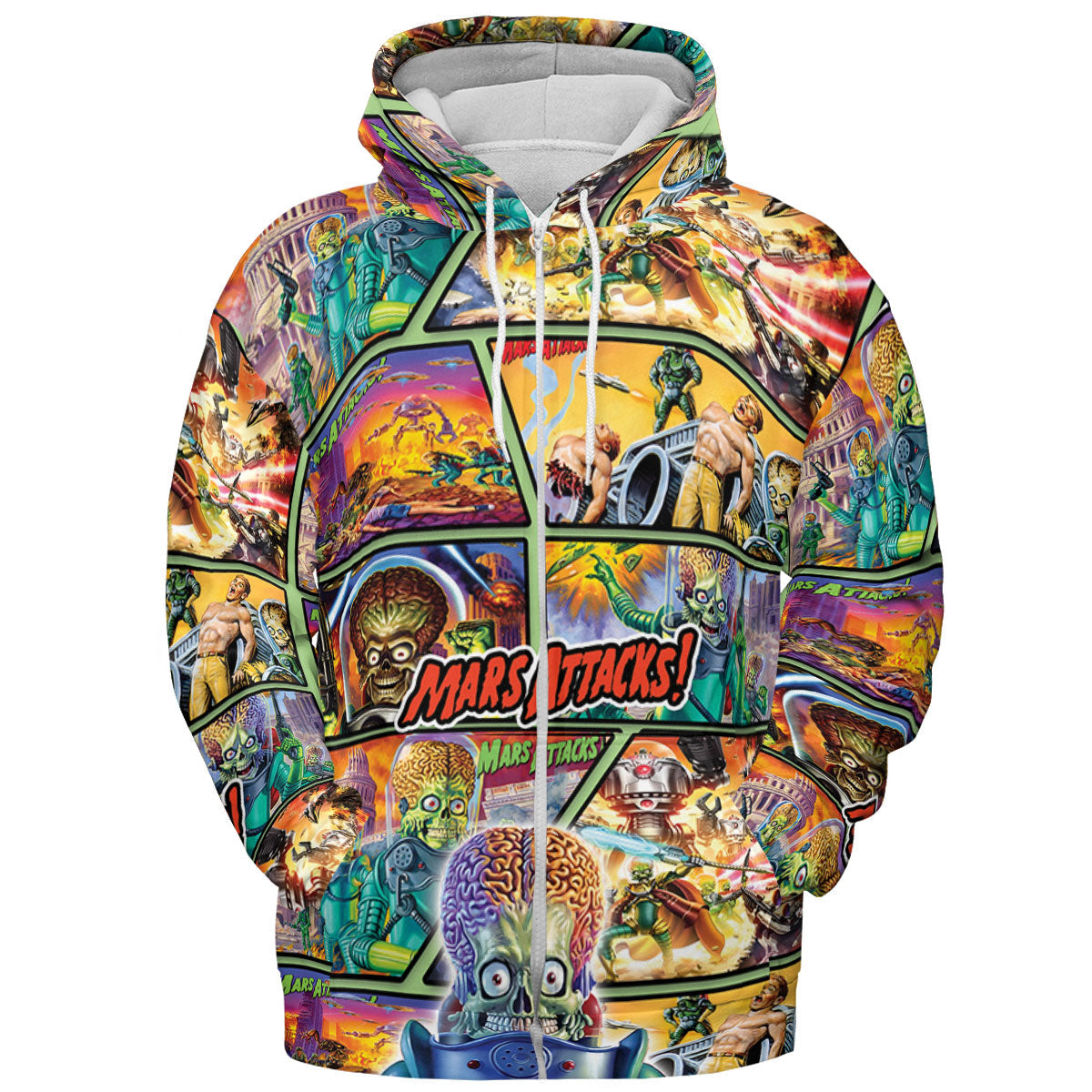 Ack! Ack! Ack! Mars Attacks All-over Print Hoodie