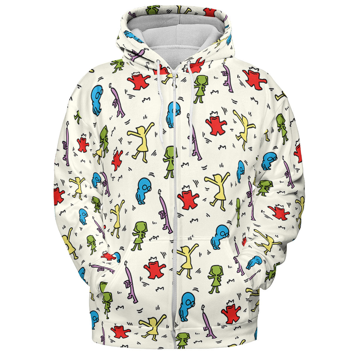 Emotions Pop Inside Out Haring All-over Print Hoodie