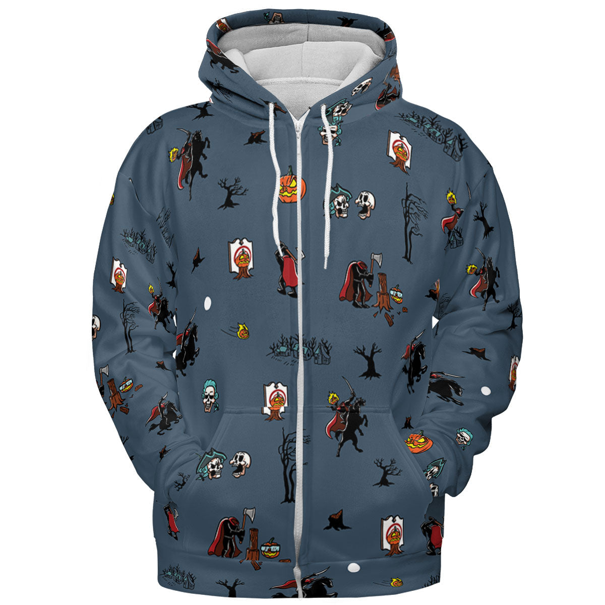 Headless Horseman Ichabod and Mr. Toad All-over Print Hoodie