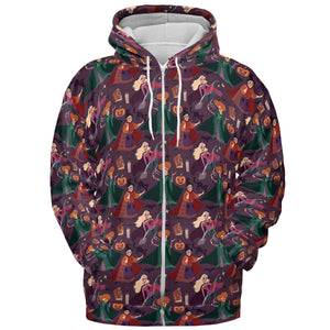 Sanderson Sisters Pattern All-over Print Hoodie