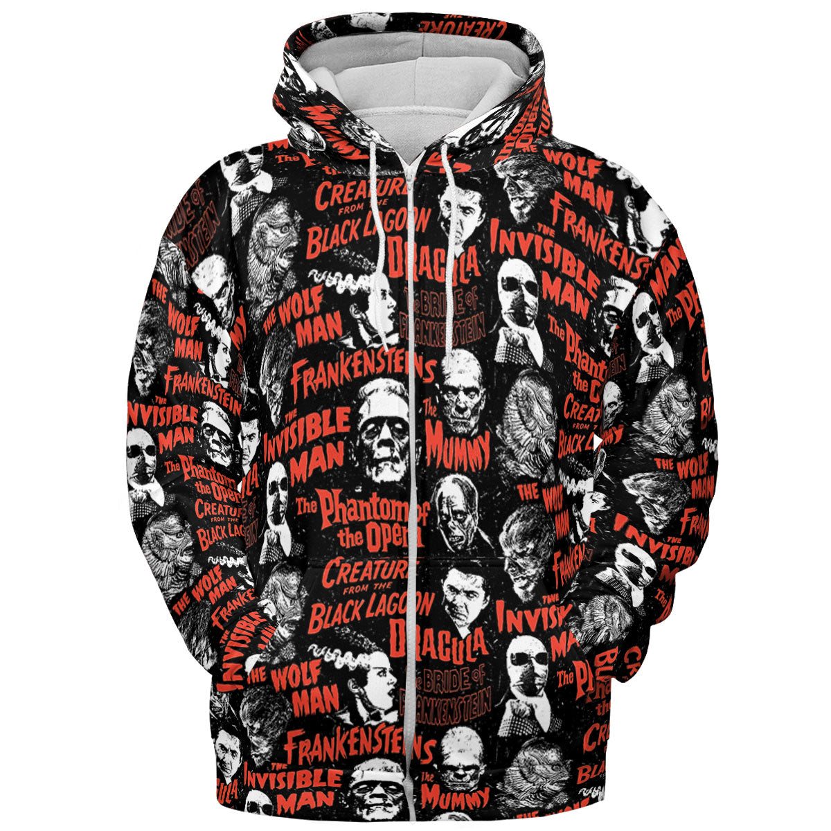 Monster Tiles All-over Print Hoodie