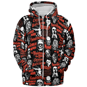 Monster Tiles All-over Print Hoodie