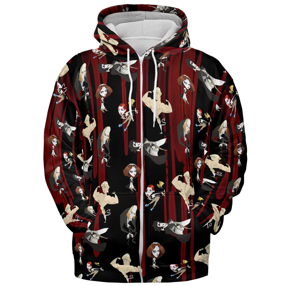 The Rocky Horror Picture Show Characters All-over Print Hoodie