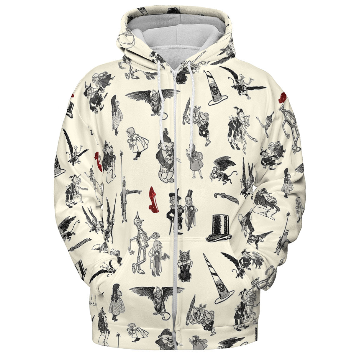Wizard of Oz Vintage Adapt All-over Print Hoodie