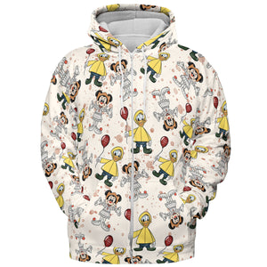 Mouse Clown All-over Print Hoodie