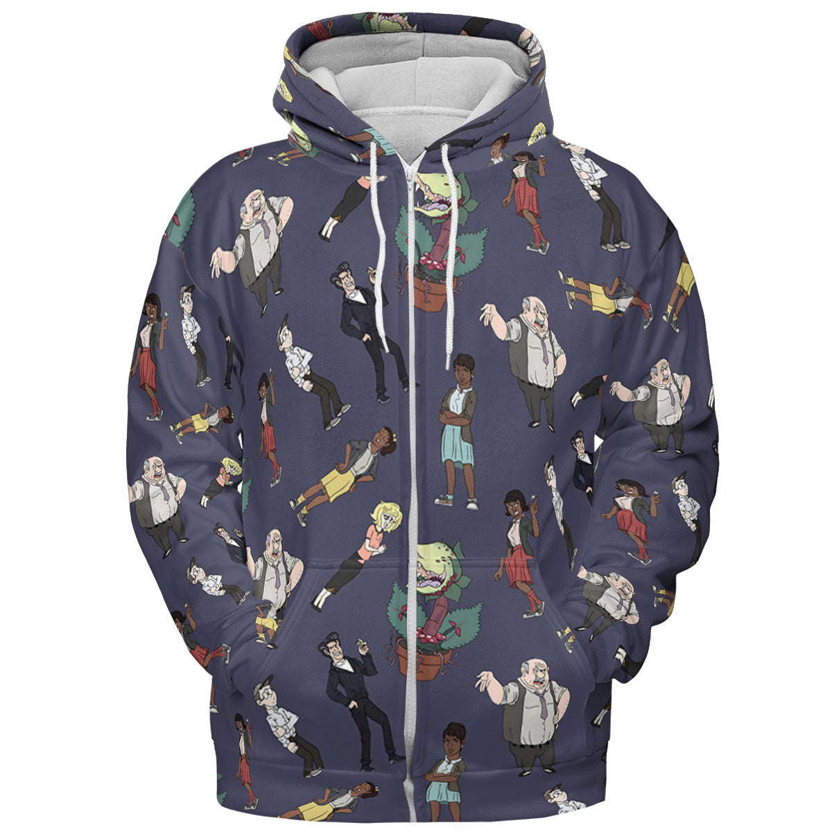 Little Shop Of Horror Characters All-over Print Hoodie