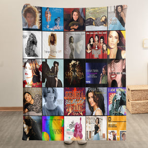 Shania Twain Sherpa Blanket A Country-Pop Icon Tribute for True Fans