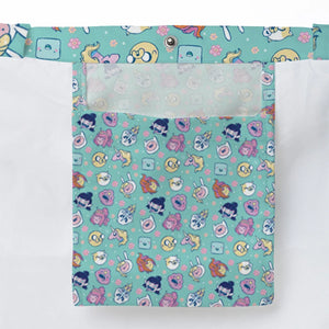 Adventure Time Floral Pattern Large Tote Bag