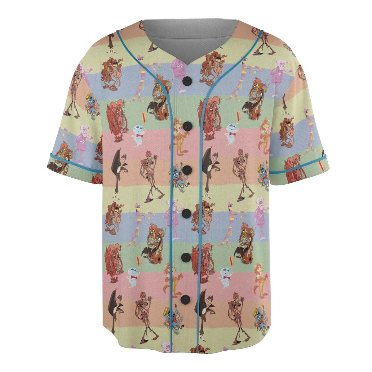 Spooky Monster Mash Cereal Monster Unisex Baseball Jersey