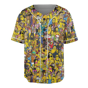 WWF Simpsons Unisex Baseball Jersey