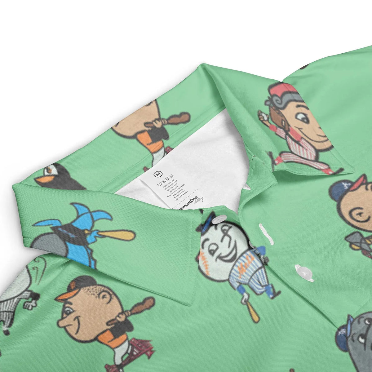 Baseball Mascot Pattern AOP Men/Women Polo Shirt
