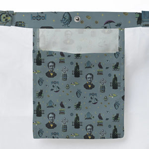 The Dark Themed Edgar Allan Poe Large Tote Bag