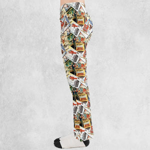 Goofy Vintage Posters Flare Leggings
