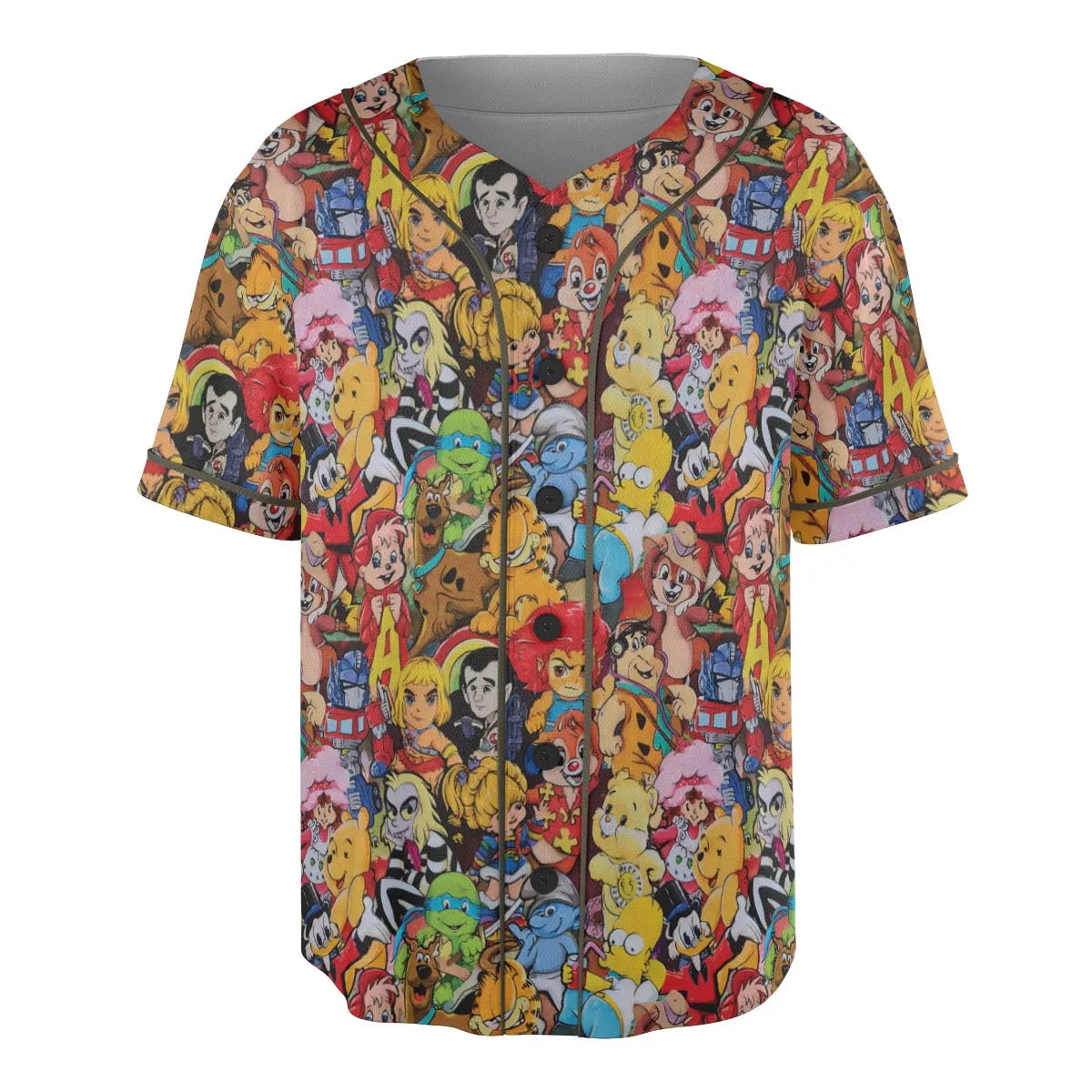 Old Cartoon Characters Unisex Baseball Jersey