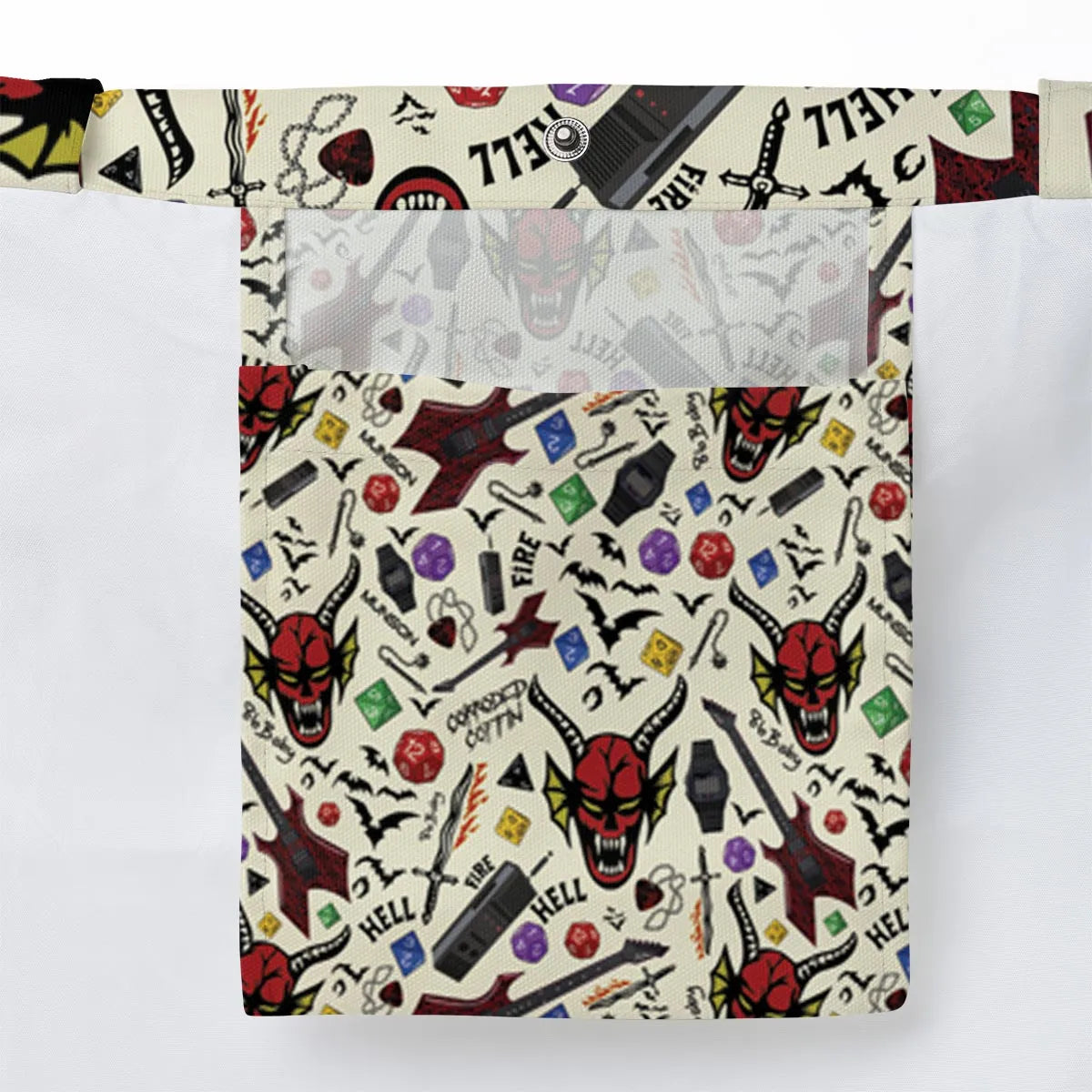 Hellfire Club Stranger Things Large Tote Bag
