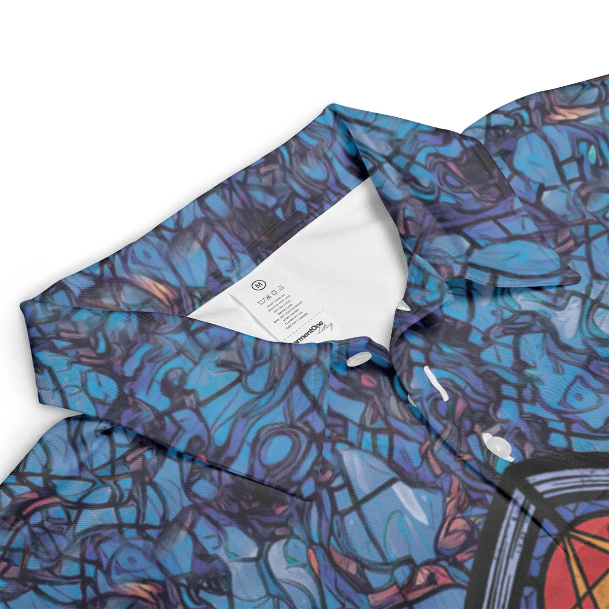 Stained Glass Cthulhu H.P Lovecraft AOP Men/Women Polo Shirt