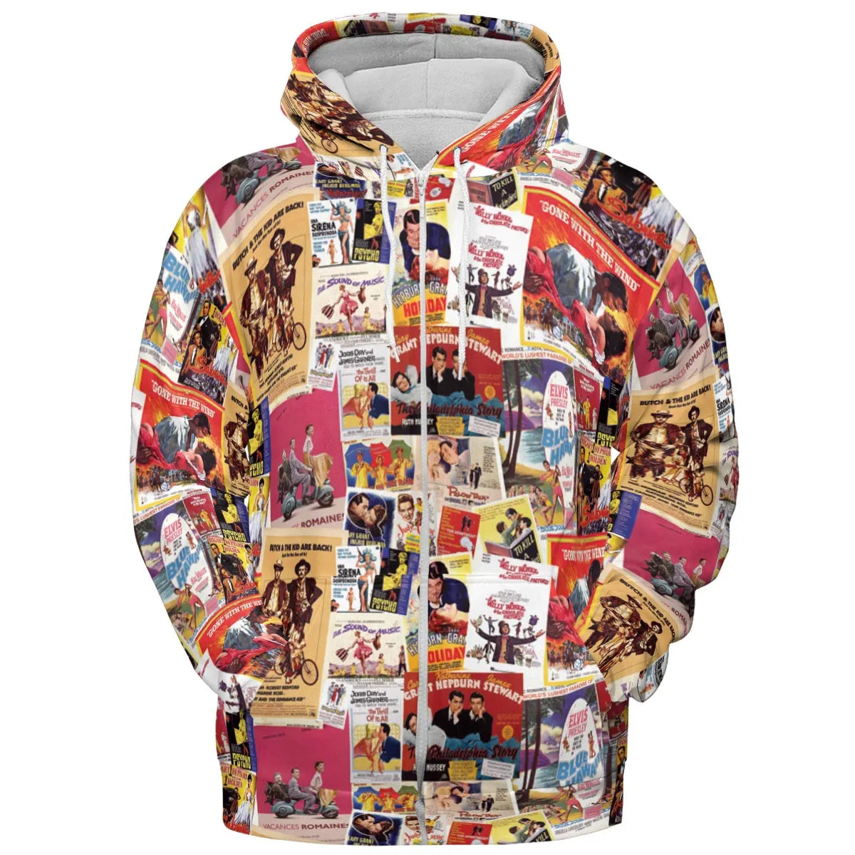 Hollywood Classics Collage All-over Print Hoodie