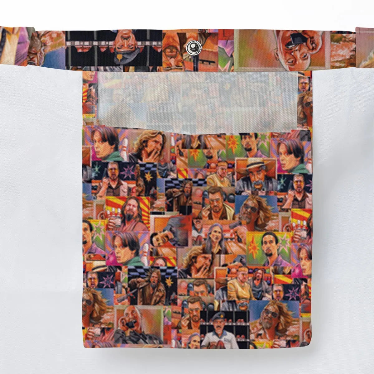 The Big Lebowski Painting Pattern Large Tote Bag