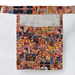 The Big Lebowski Painting Pattern Large Tote Bag