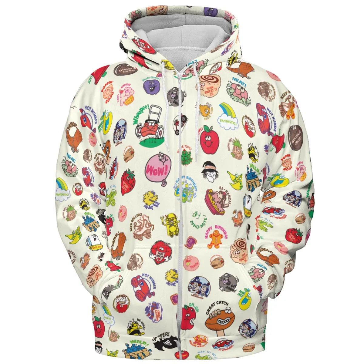 Vintage Trend Matte Scratch & Sniff All-over Print Hoodie