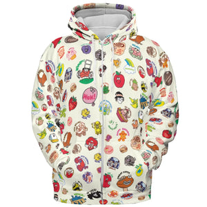 Vintage Trend Matte Scratch & Sniff All-over Print Hoodie