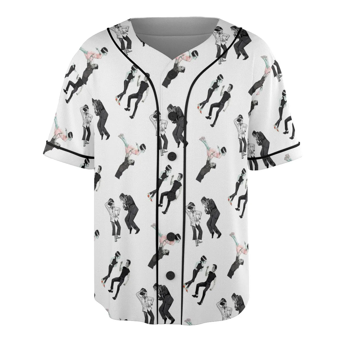 Frankenstein And Bride Movie Dance Scenes Unisex Baseball Jersey
