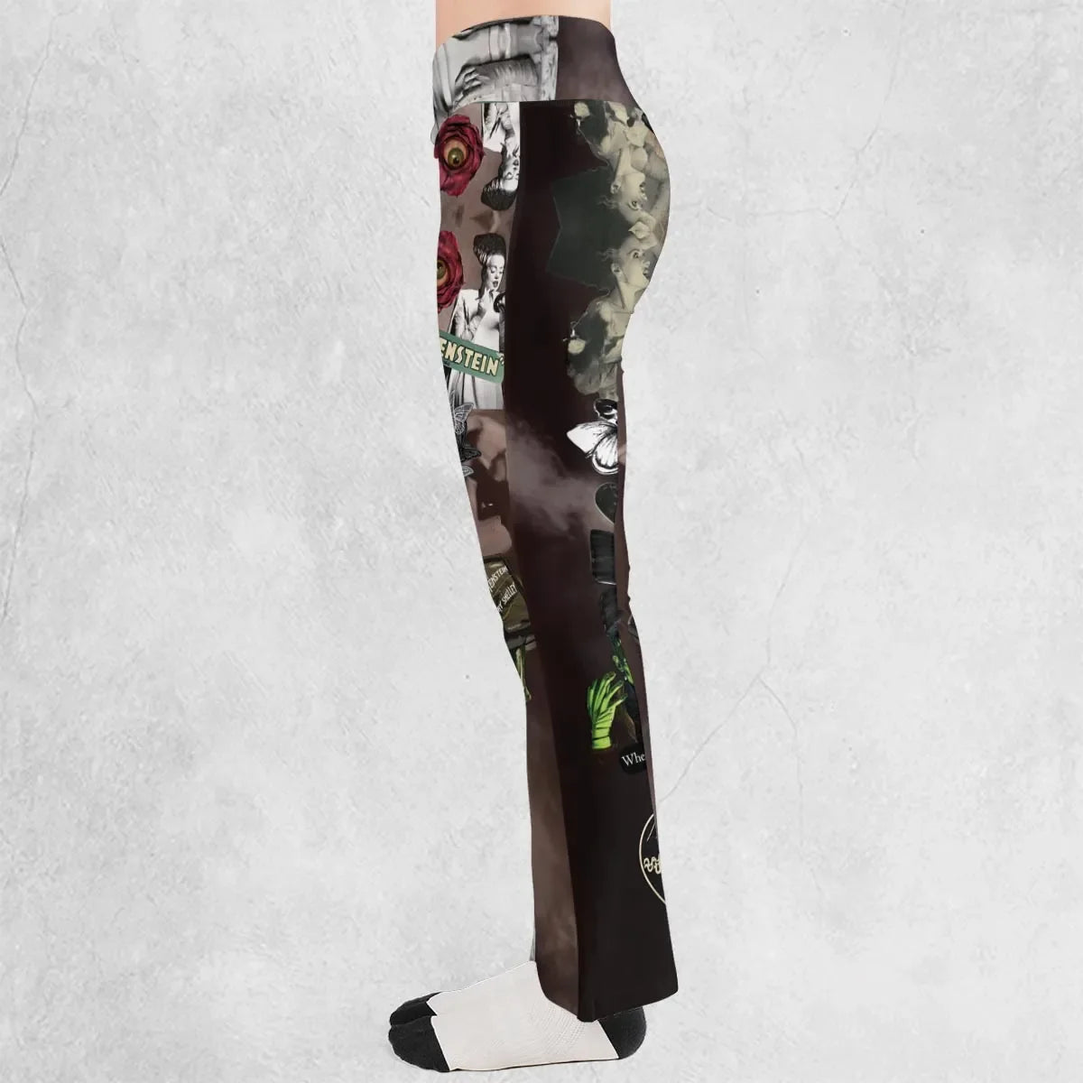 Vintage Bride Of Frankenstein Flare Leggings