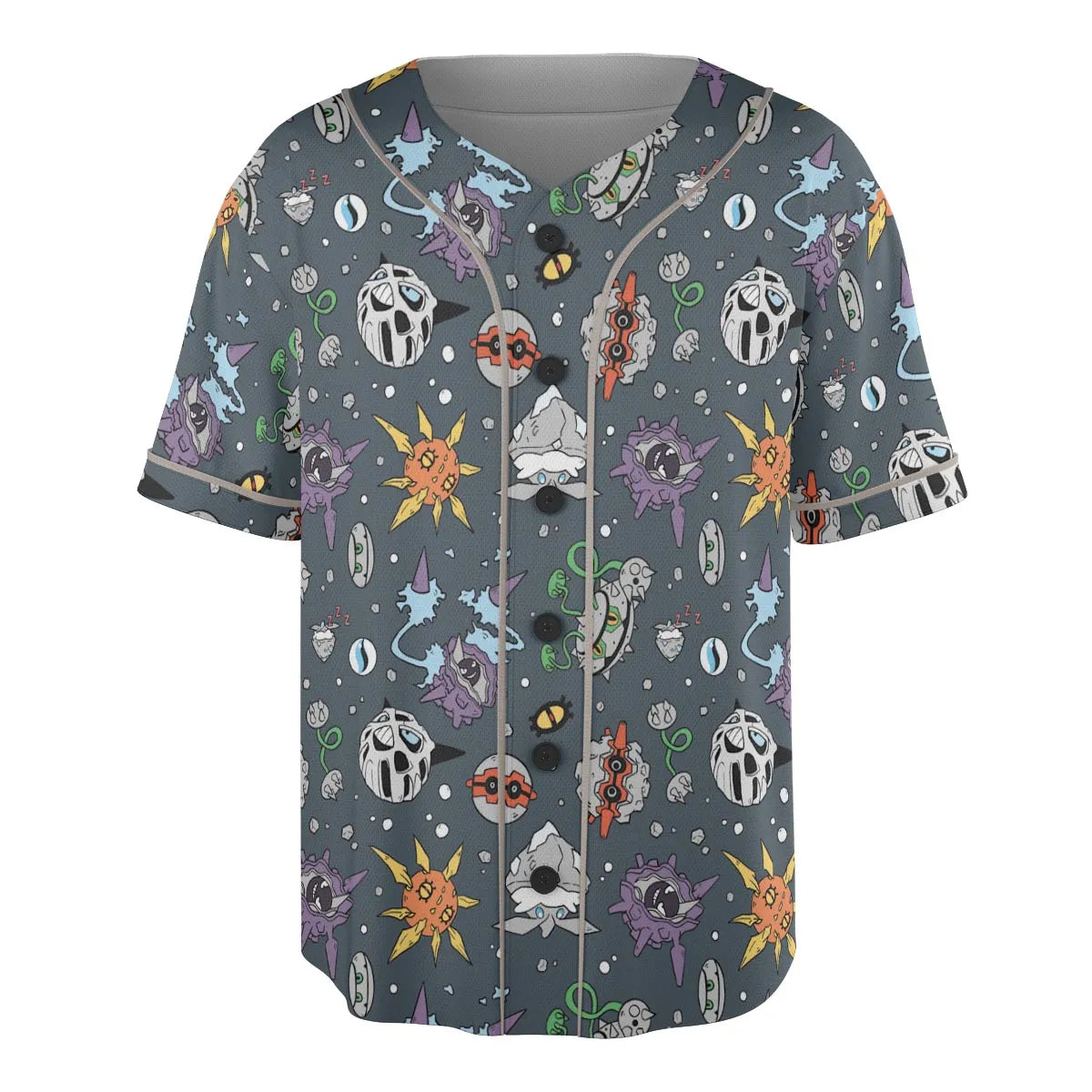 Rock Type Pokemon Unisex Baseball Jersey