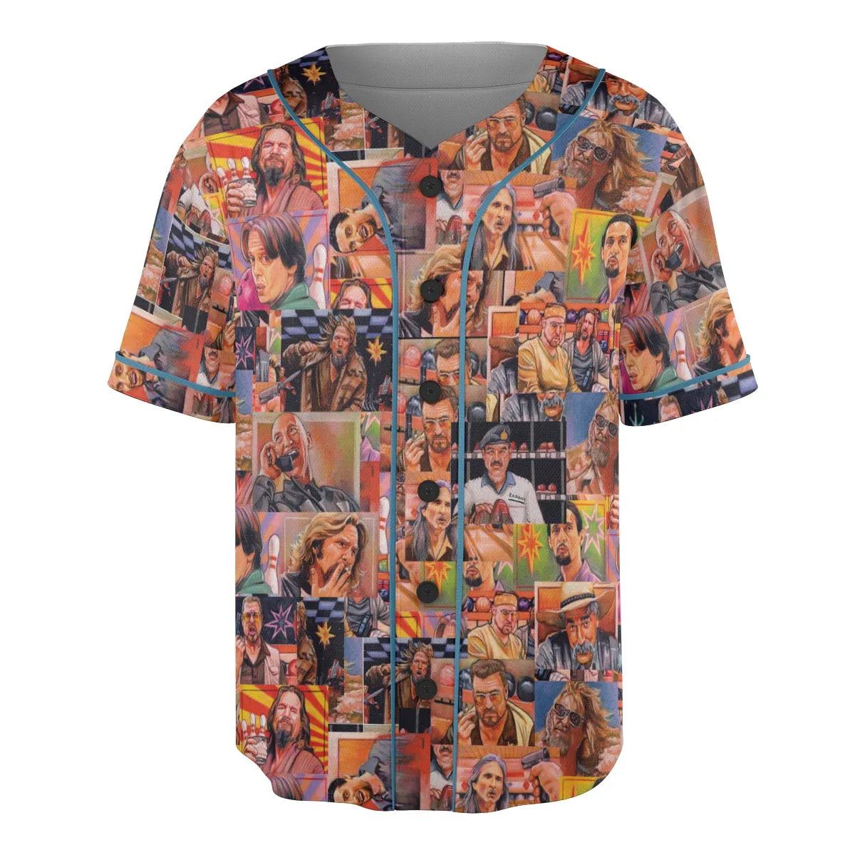 The Big Lebowski Painting Pattern Unisex Baseball Jersey