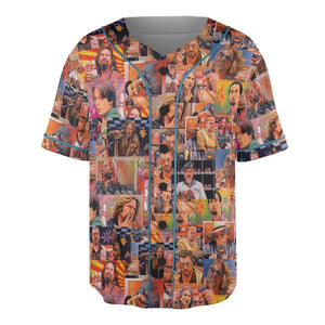 The Big Lebowski Painting Pattern Unisex Baseball Jersey