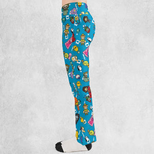Adventure Time Characters Doodle Flare Leggings