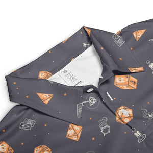 Halloween Dices Pattern AOP Men/Women Polo Shirt