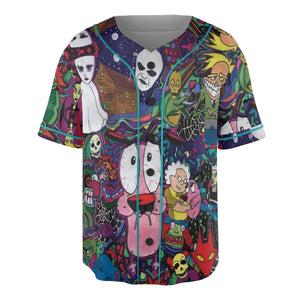 Horror Characters Cowardly Dog Unisex Baseball Jersey
