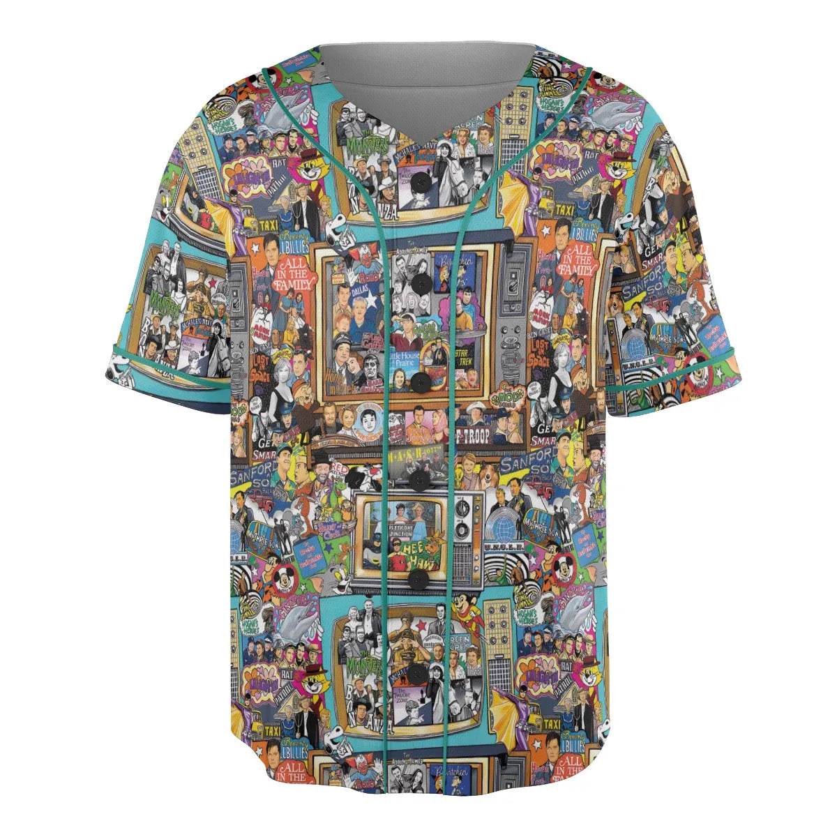 Timeless Memories of TV Unisex Baseball Jersey
