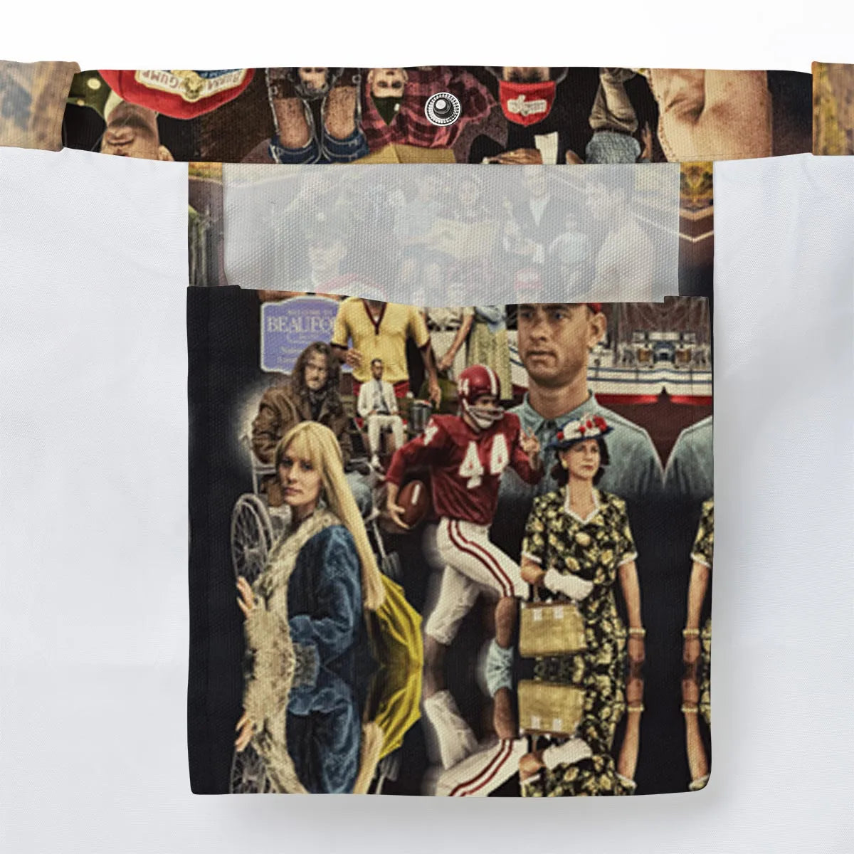 Forrest Gump's Journey Collage Large Tote Bag