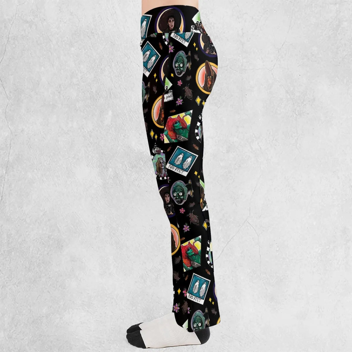 Showtime Beetlejuice Themed Flare Leggings