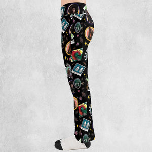 Showtime Beetlejuice Themed Flare Leggings