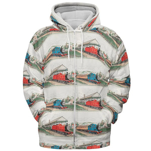 Vintage Thomas & James All-over Print Hoodie