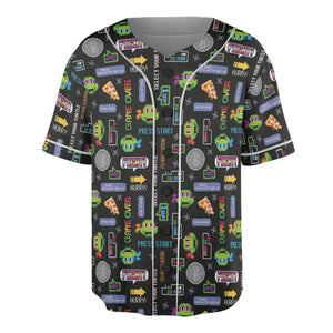 The TMNT Pixel Characters Unisex Baseball Jersey