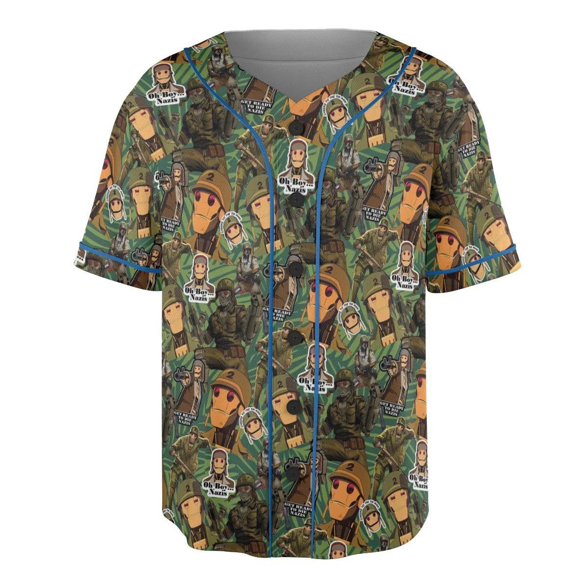 GI Robot Creature Commandos Unisex Baseball Jersey