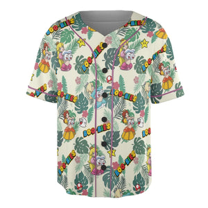 Super Mario Boo-Bies Pattern Unisex Baseball Jersey