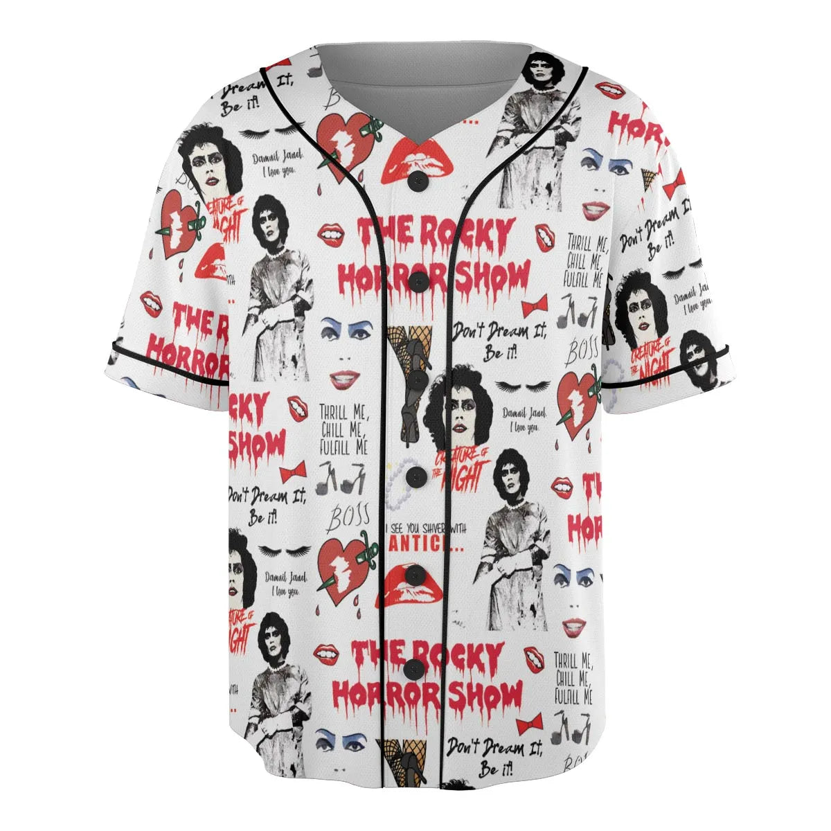 The Rocky Horror Picture Show Pattern Unisex Baseball Jersey