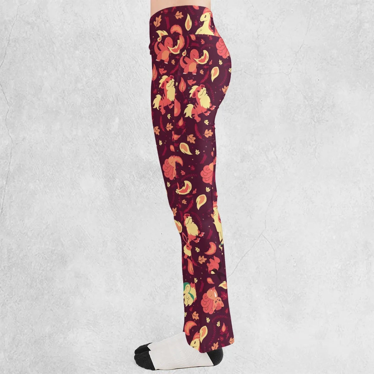 Fire Pokemon Pattern Flare Leggings