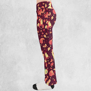Fire Pokemon Pattern Flare Leggings
